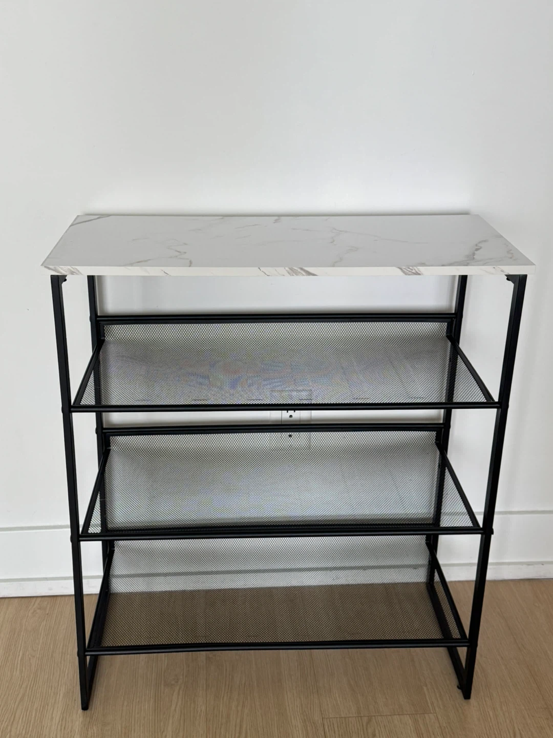 Marble top 4-Tier Shoe Rack - photo 2