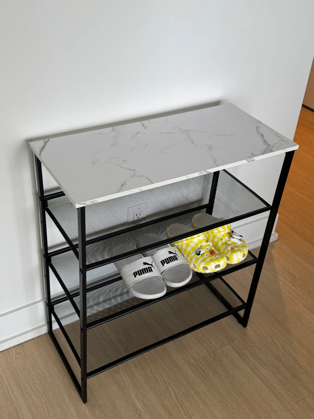 Marble top 4-Tier Shoe Rack - photo 3