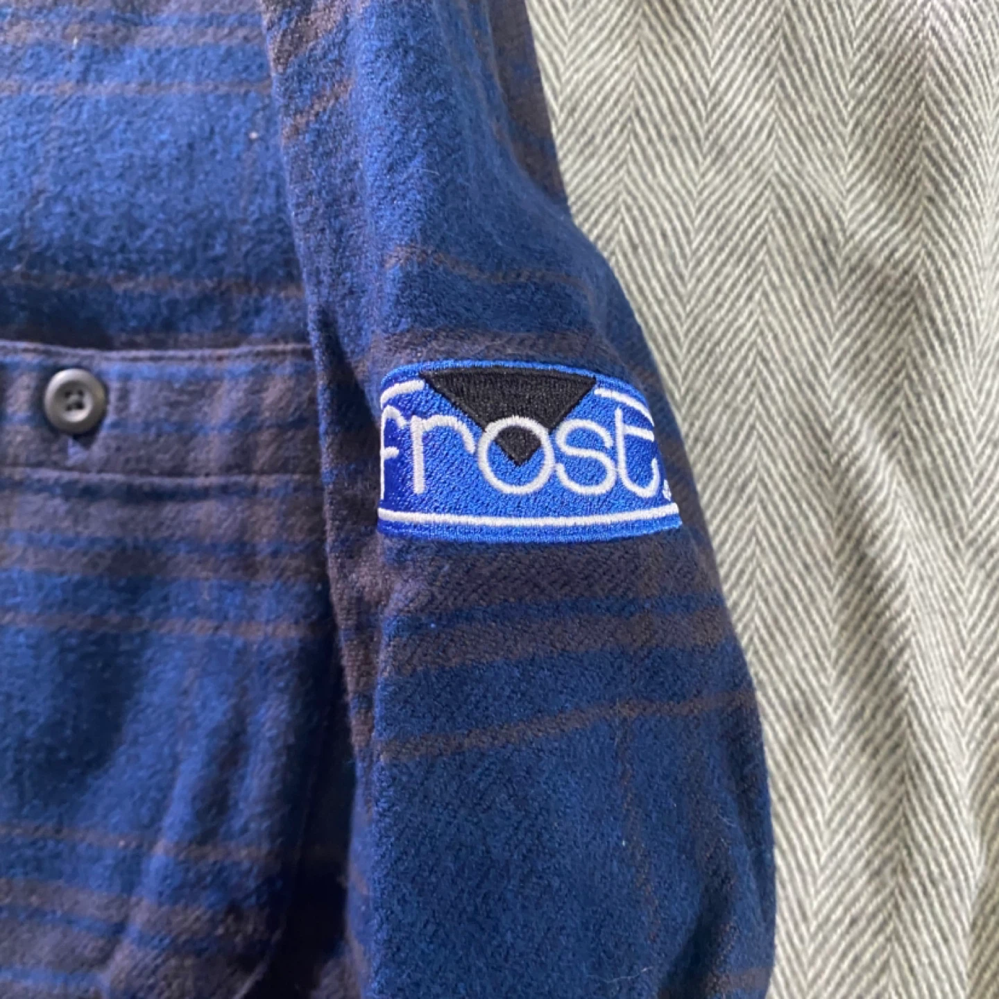 Patagonia Flannel Shirt - Blue Plaid - Size Medium - photo 3
