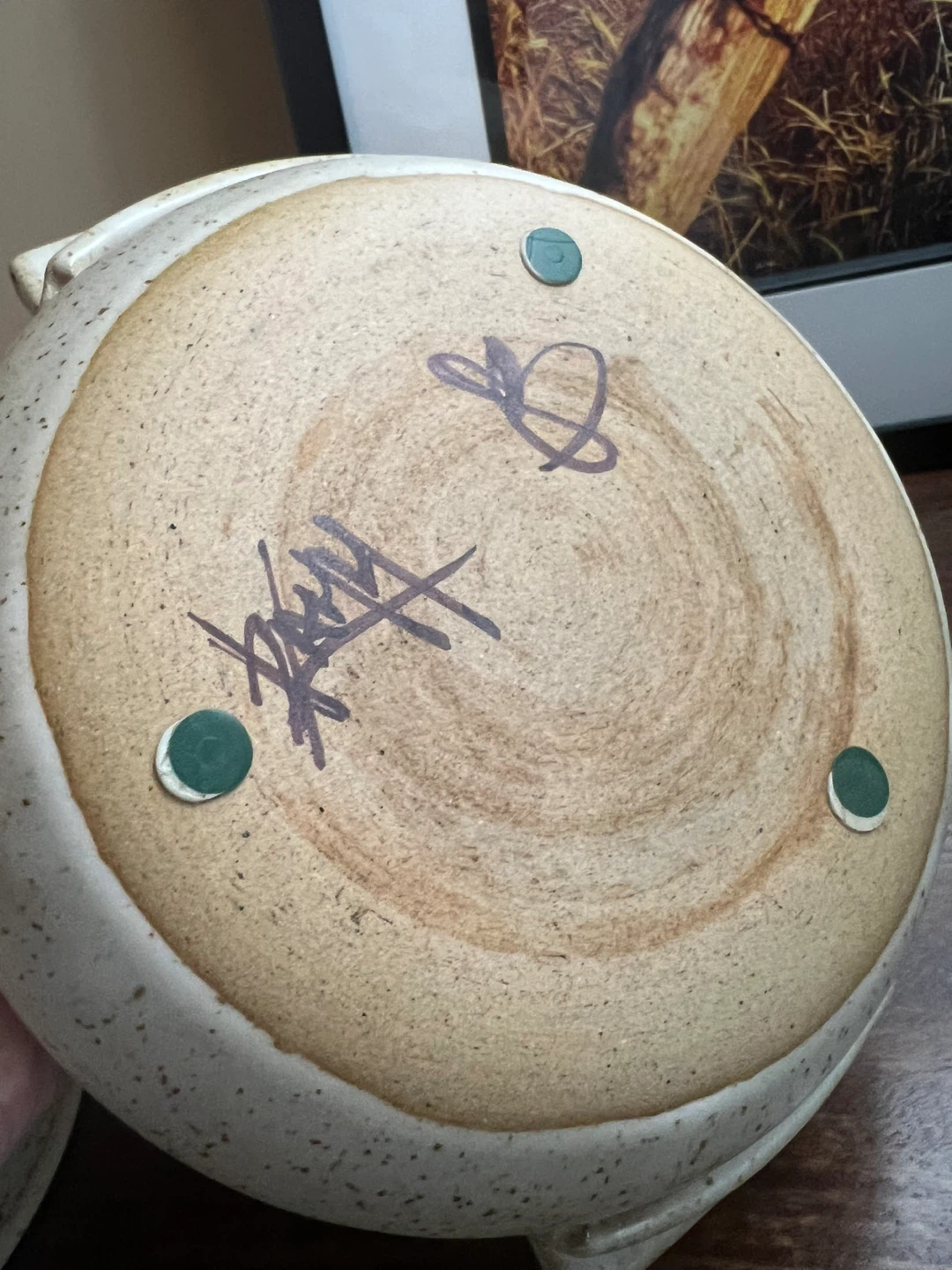 Speckled Pottery Lidded Dish - photo 5