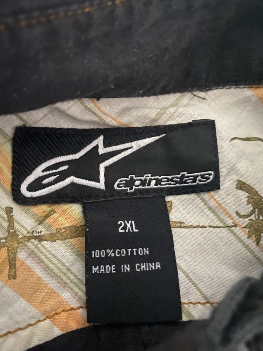 Alpinestars Men's 2XL Black 100% Cotton Long Sleeve Shirt - photo 3