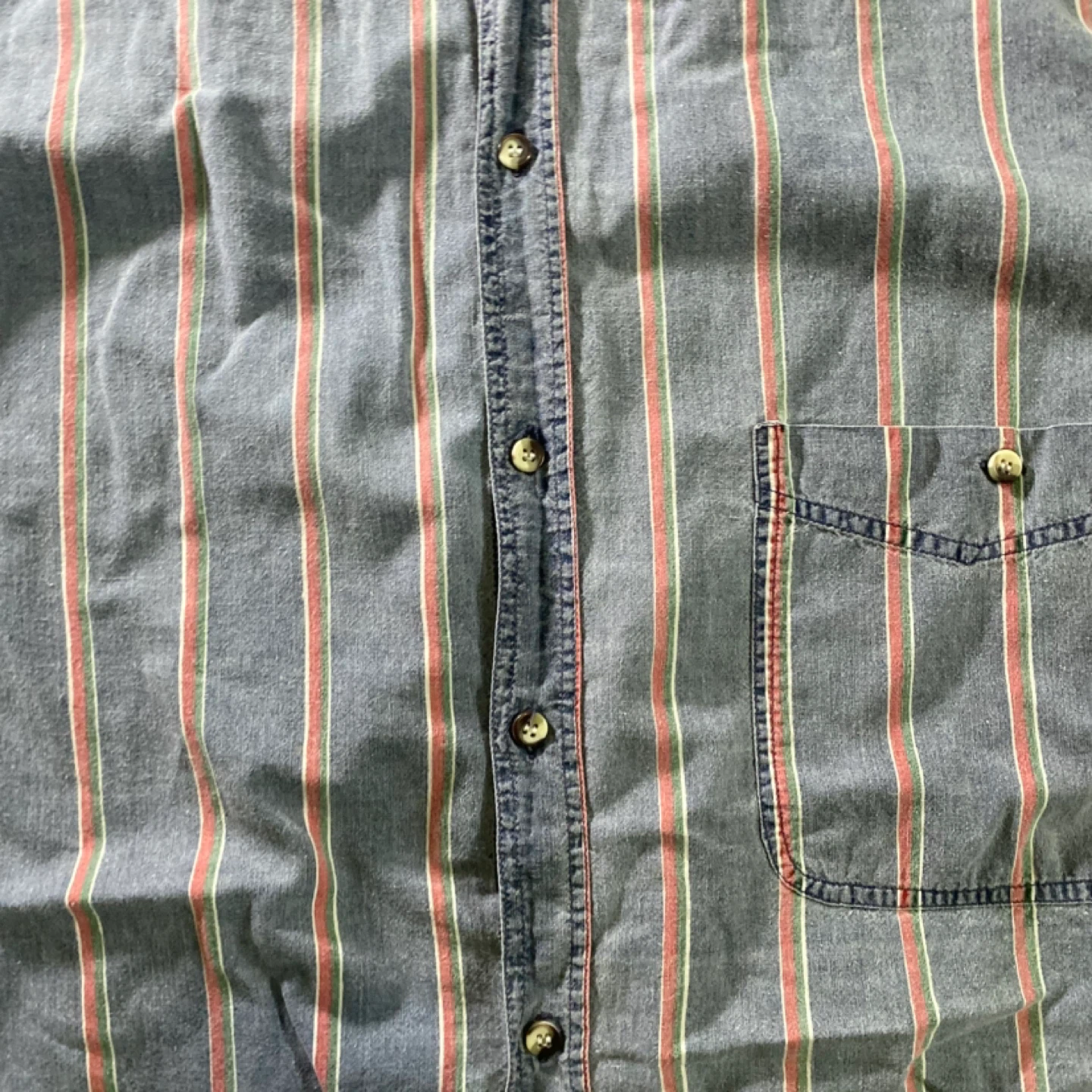Vintage Fission Striped collar Long Sleeve Shirt - photo 2