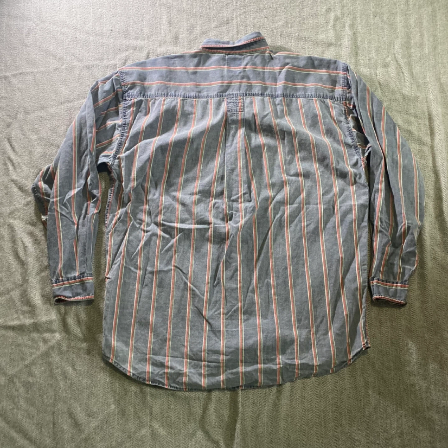 Vintage Fission Striped collar Long Sleeve Shirt - photo 4