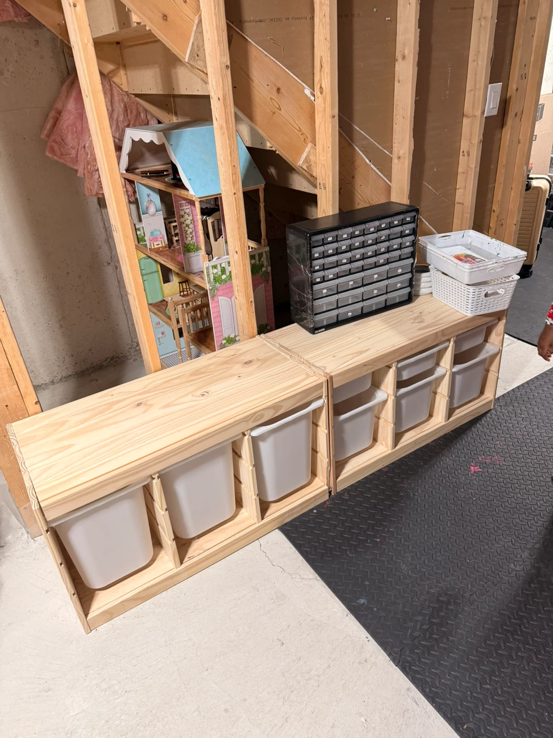 IKEA trofast Wooden Toy Storage Organizer with Bins - photo 3