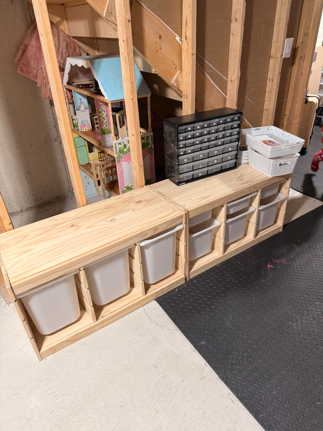 IKEA trofast Wooden Toy Storage Organizer with Bins - photo 2