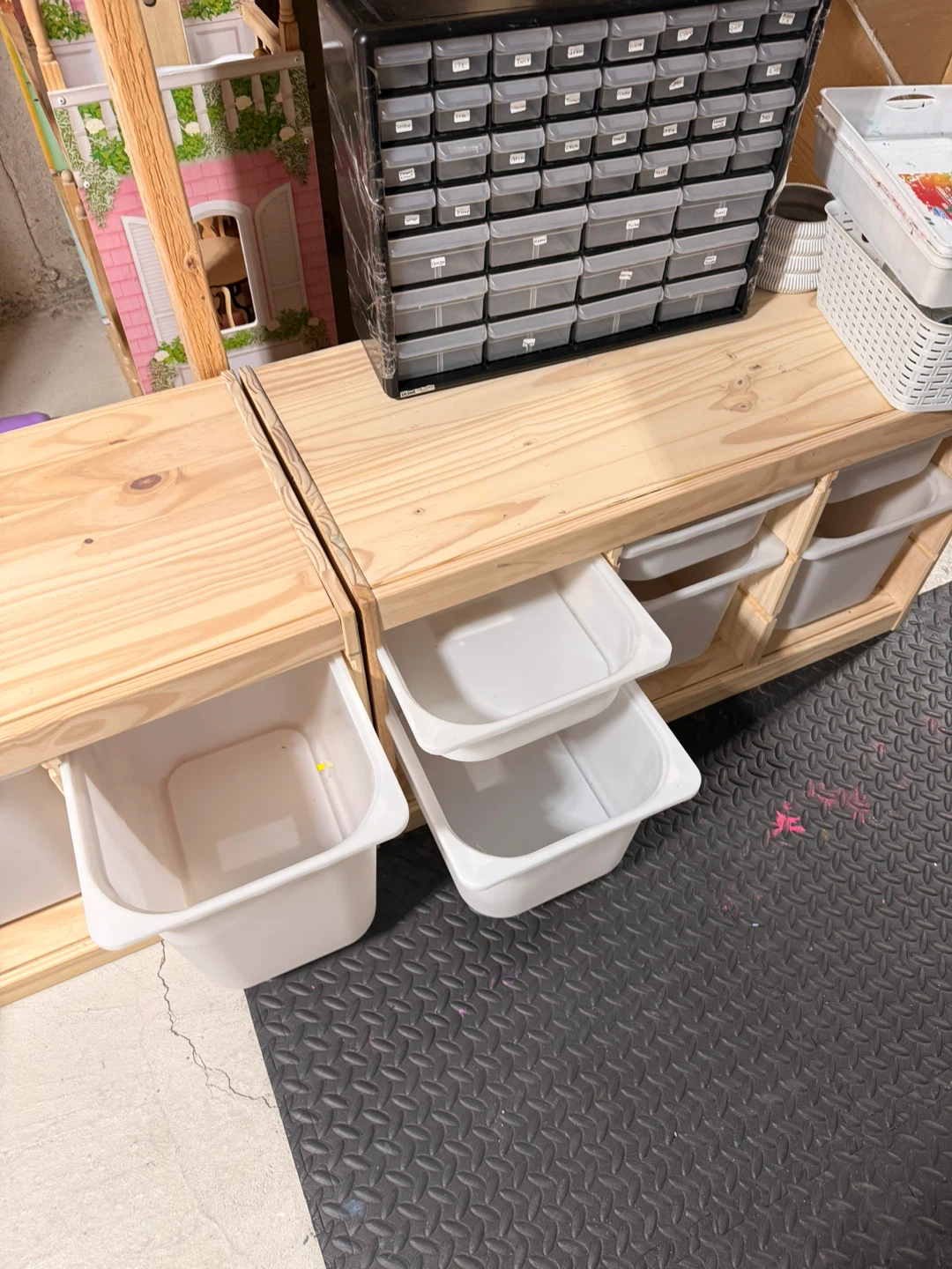 IKEA trofast Wooden Toy Storage Organizer with Bins - photo 5
