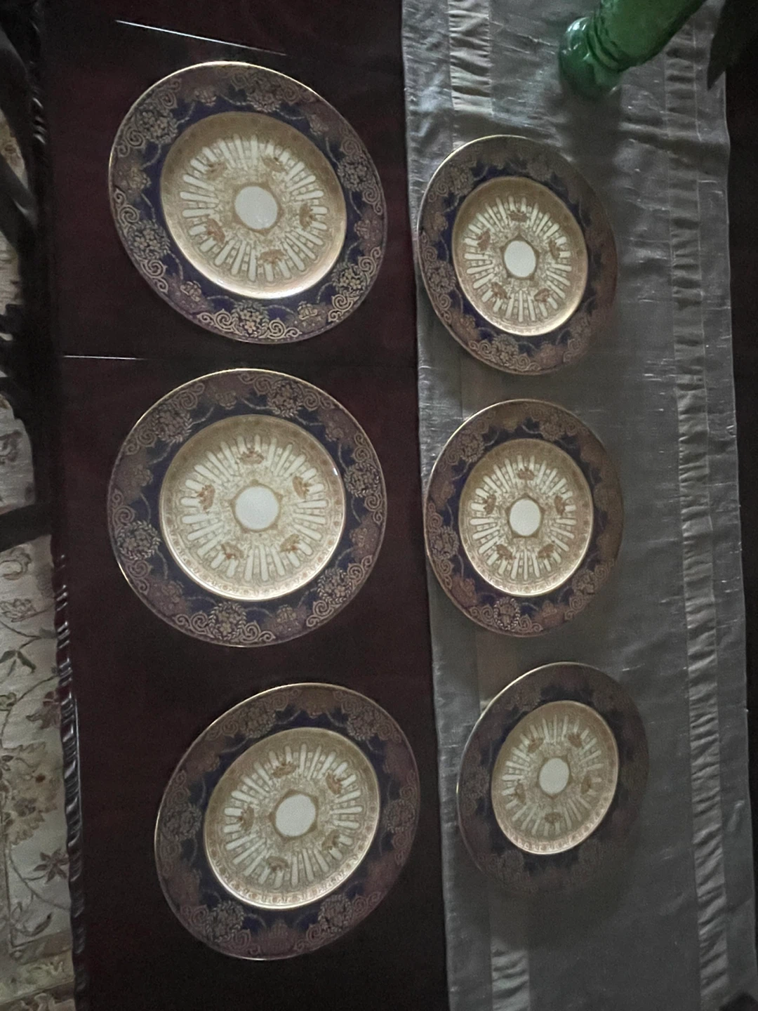 George Jones & Sons Crescent China Plates Set