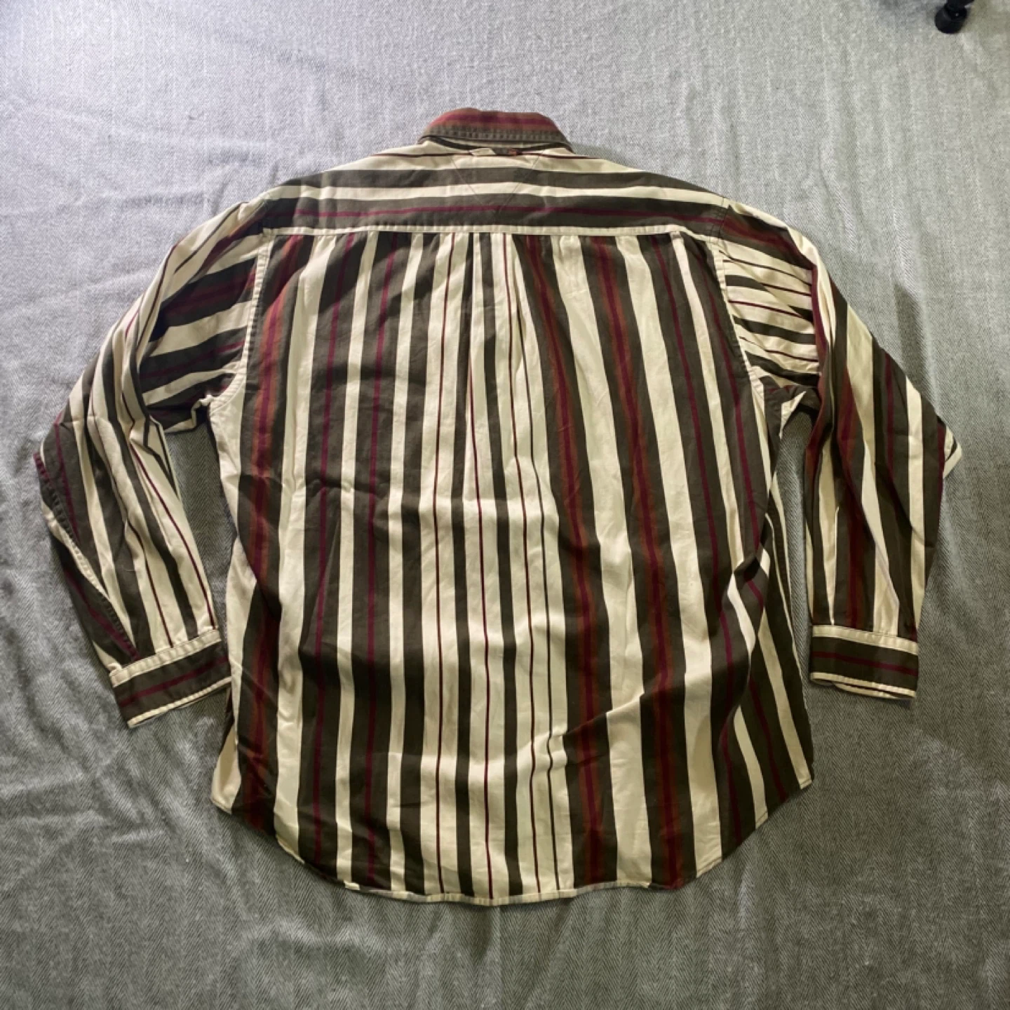 Vintage Tommy Hilfiger Striped Button-Up Shirt - Size M - photo 4