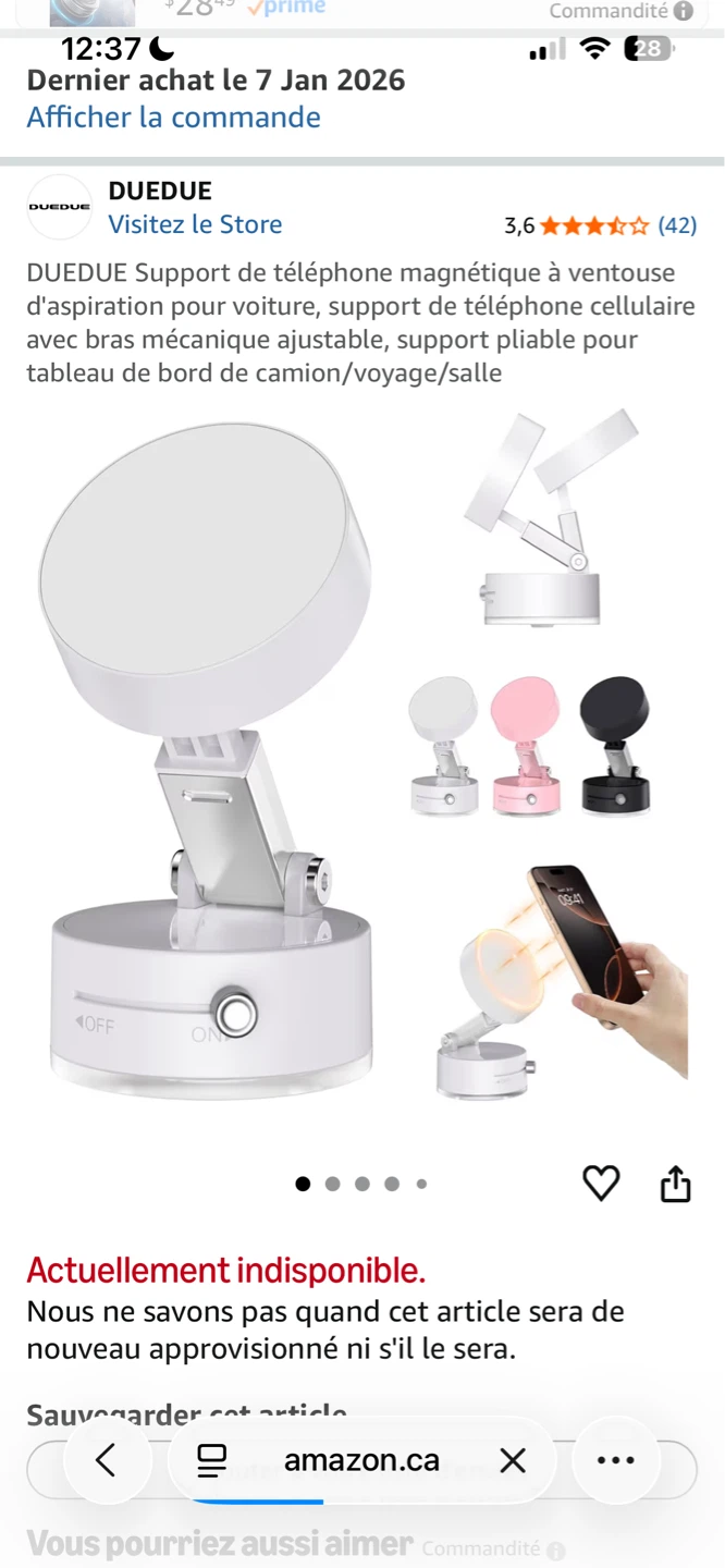 DUEDUE Magnetic Phone Holder for Car/Truck/Office