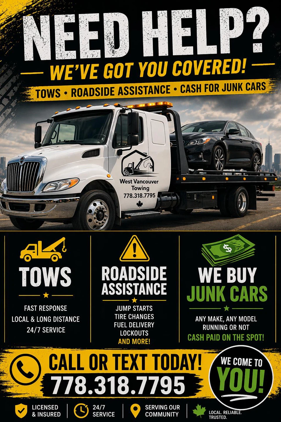 24/7 Roadside Assistance