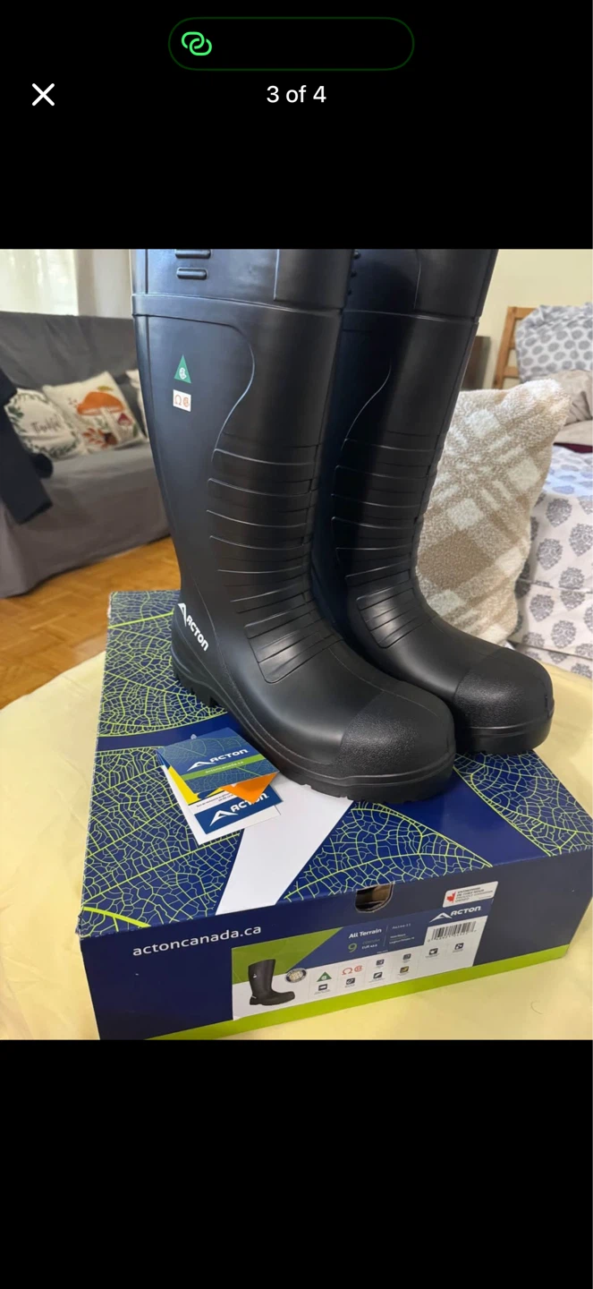 Acton All Terrain Rubber Boots Size 9 - photo 2