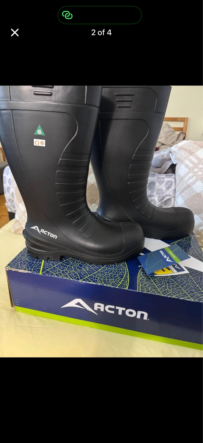 Acton All Terrain Rubber Boots Size 9