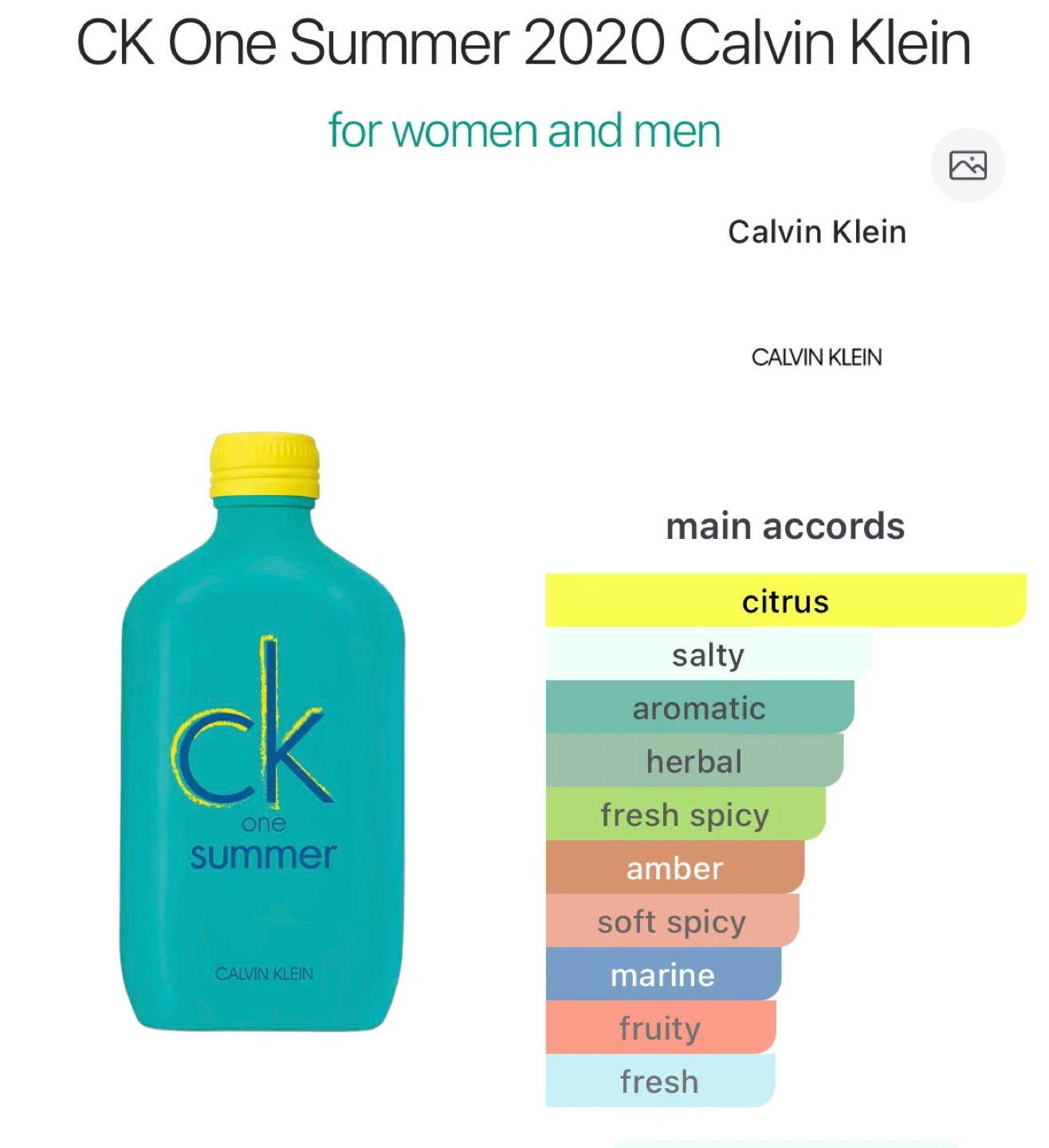 Calvin Klein CK One Summer EDT Spray - photo 3