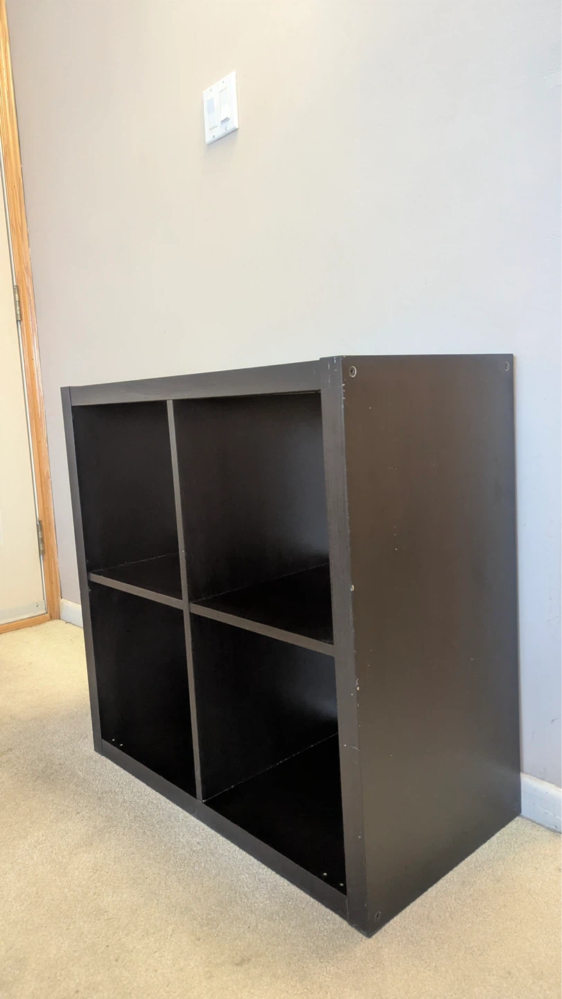 Dark Brown 4-Cube Storage Unit