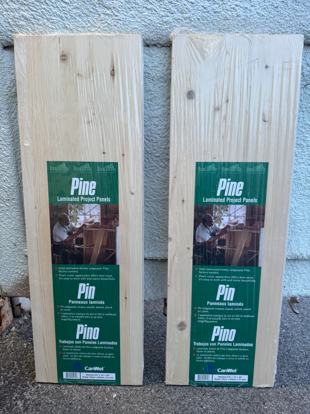 CanWel Pine Laminated Project Panels 3/4" x 12" x 36"