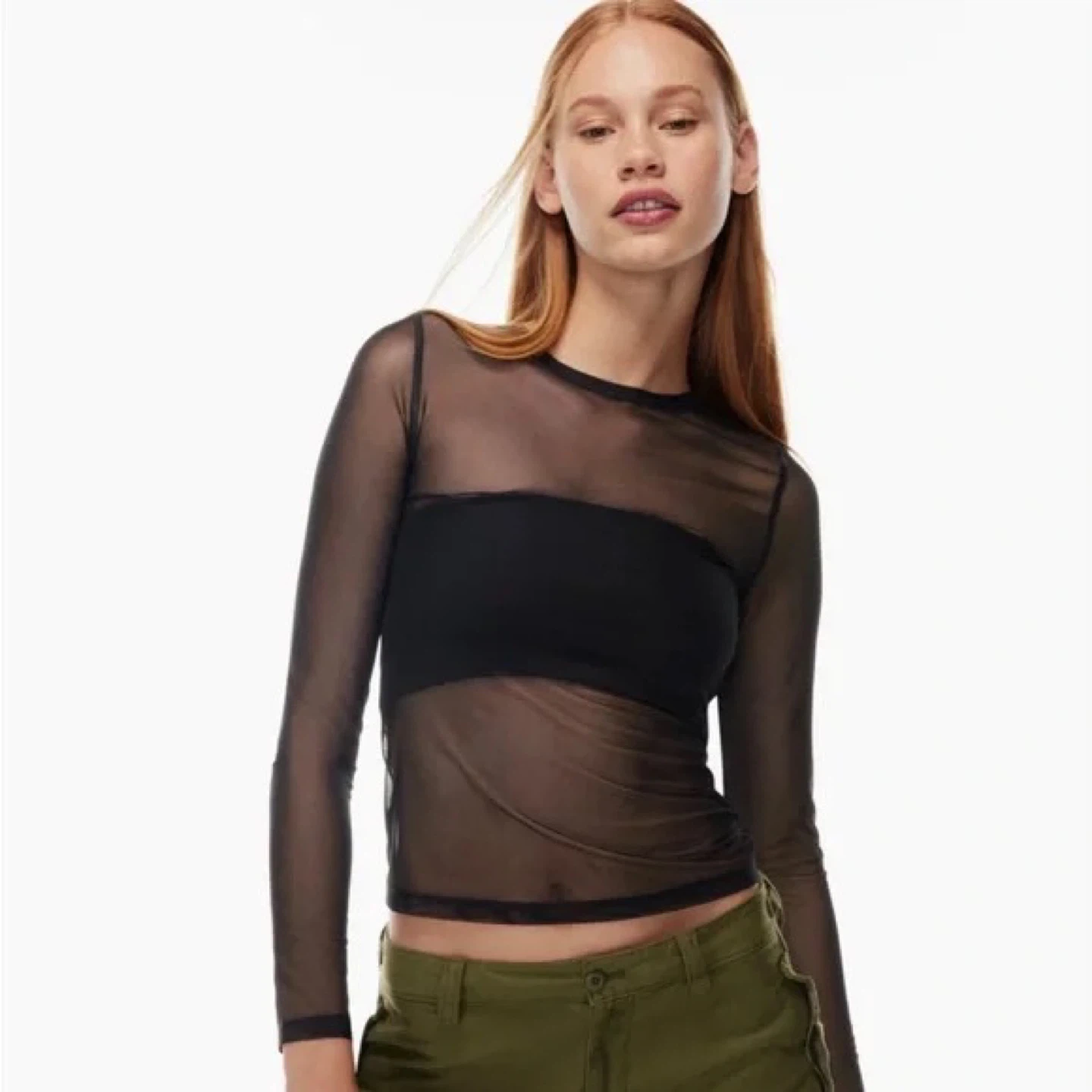 TNA Brooklyn mesh sheer long sleeve small & medium - photo 2