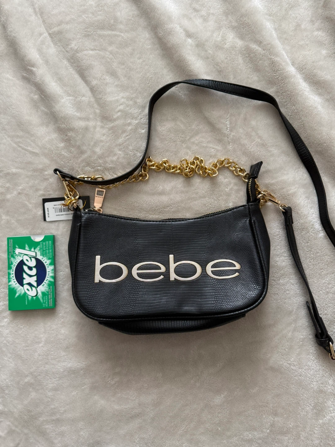 NWT Bebe Fabiola SM Shoulder Bag - Black