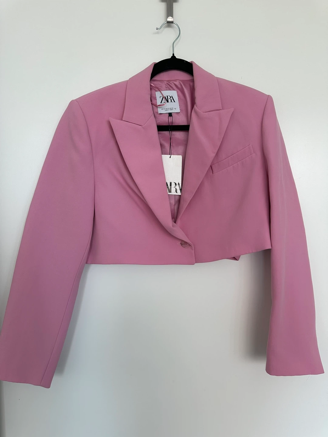 ZARA Pink Cropped Blazer - photo 2