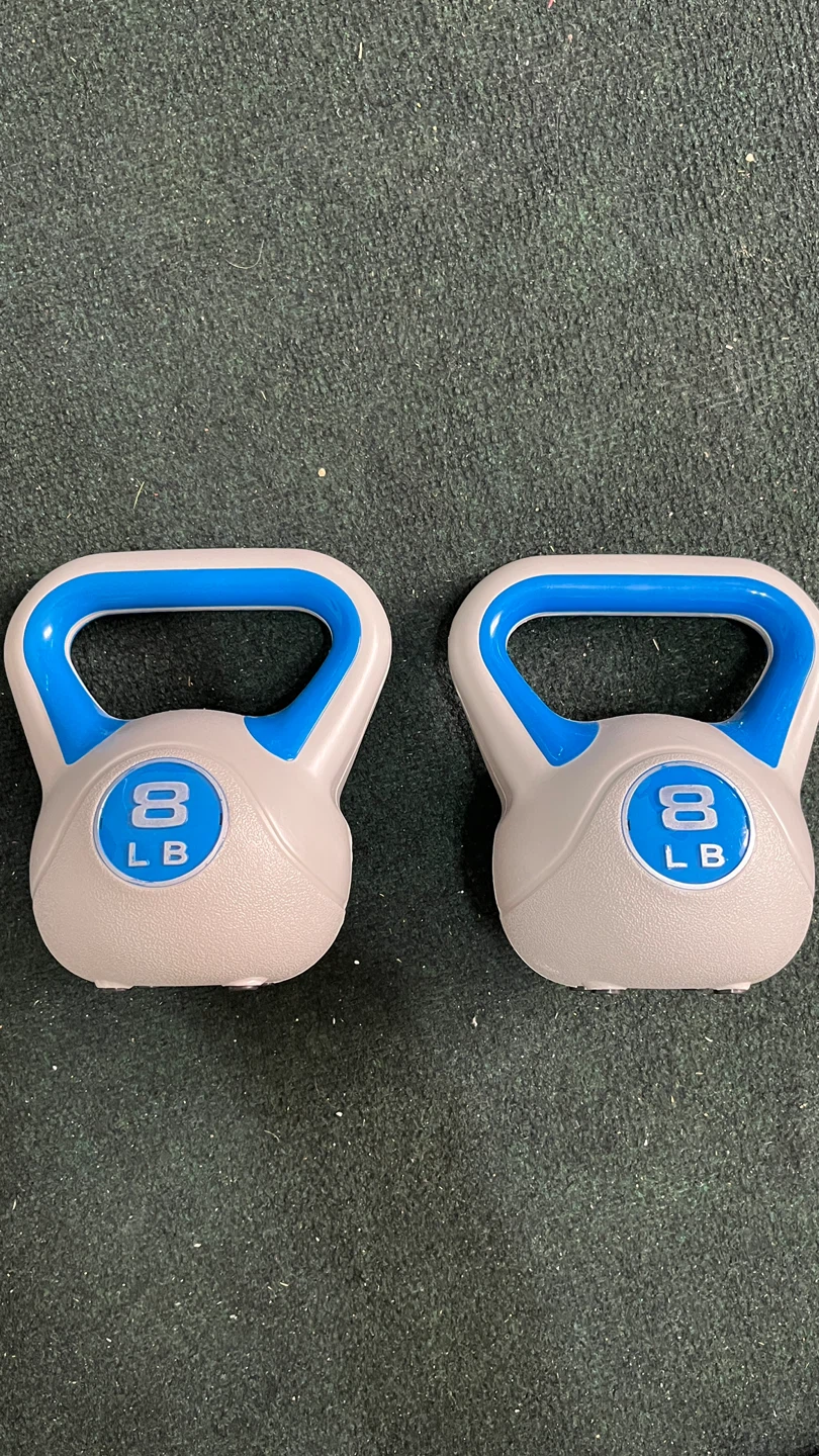 Set of 2 x 8 LB Kettlebells