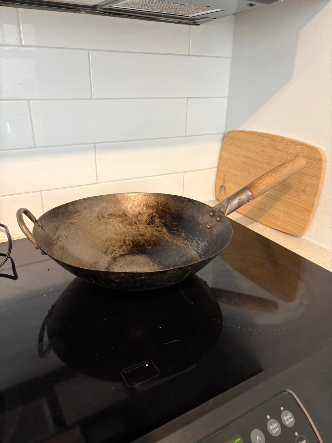 Carbon Steel Wok with Wooden Handle - photo 3