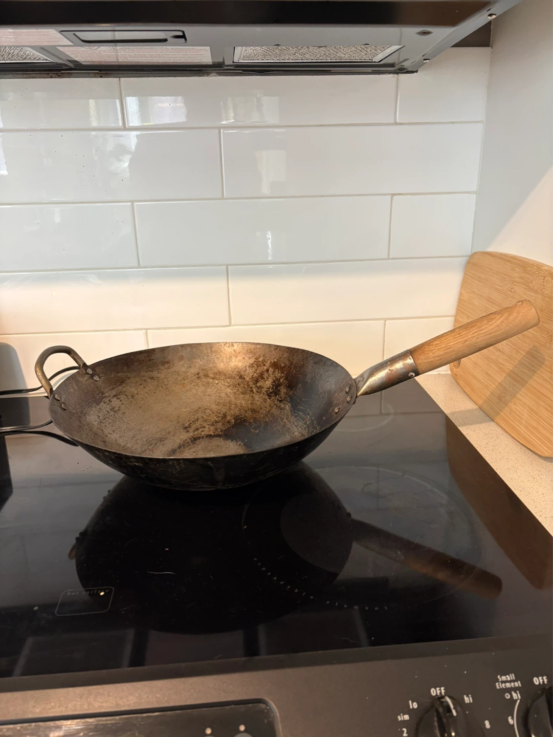 Carbon Steel Wok with Wooden Handle