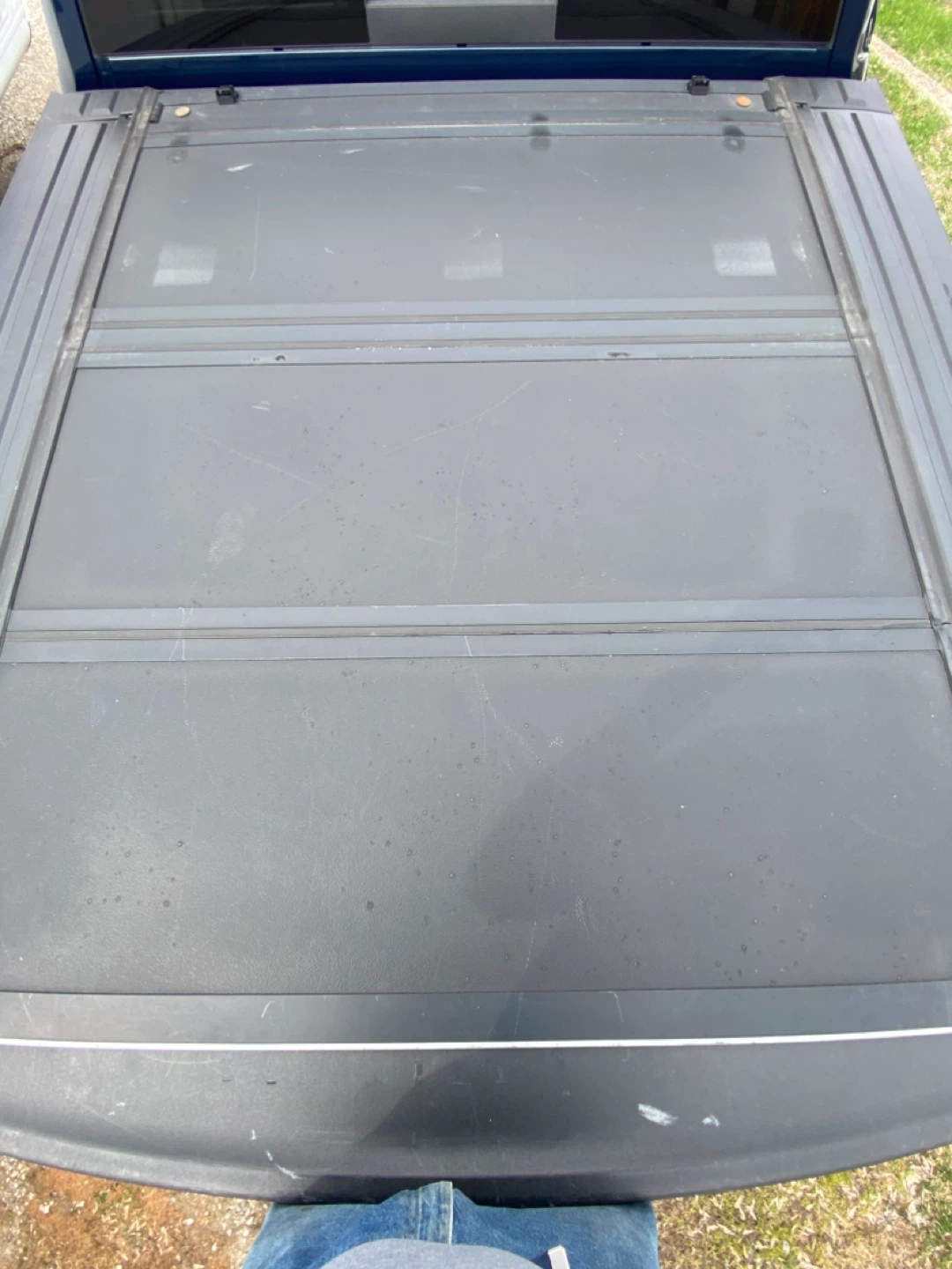Used BISON Trifold Truck Bed Cover for 1500 Classic with Rambox