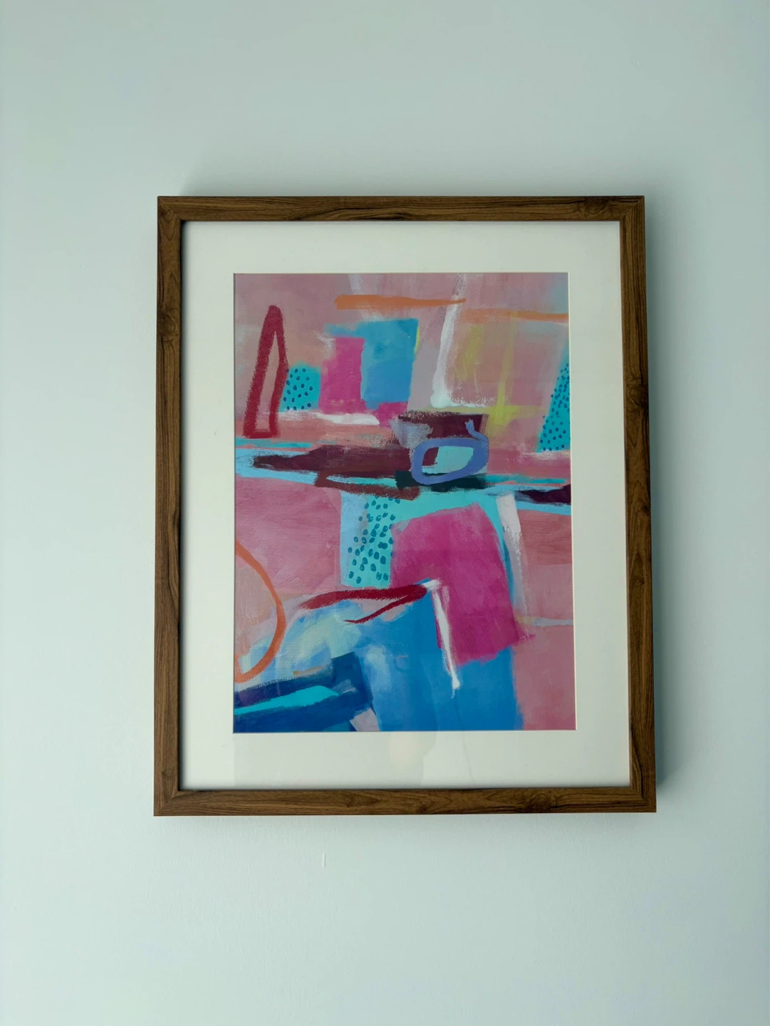 Framed Abstract Art Prints (Set of 2)