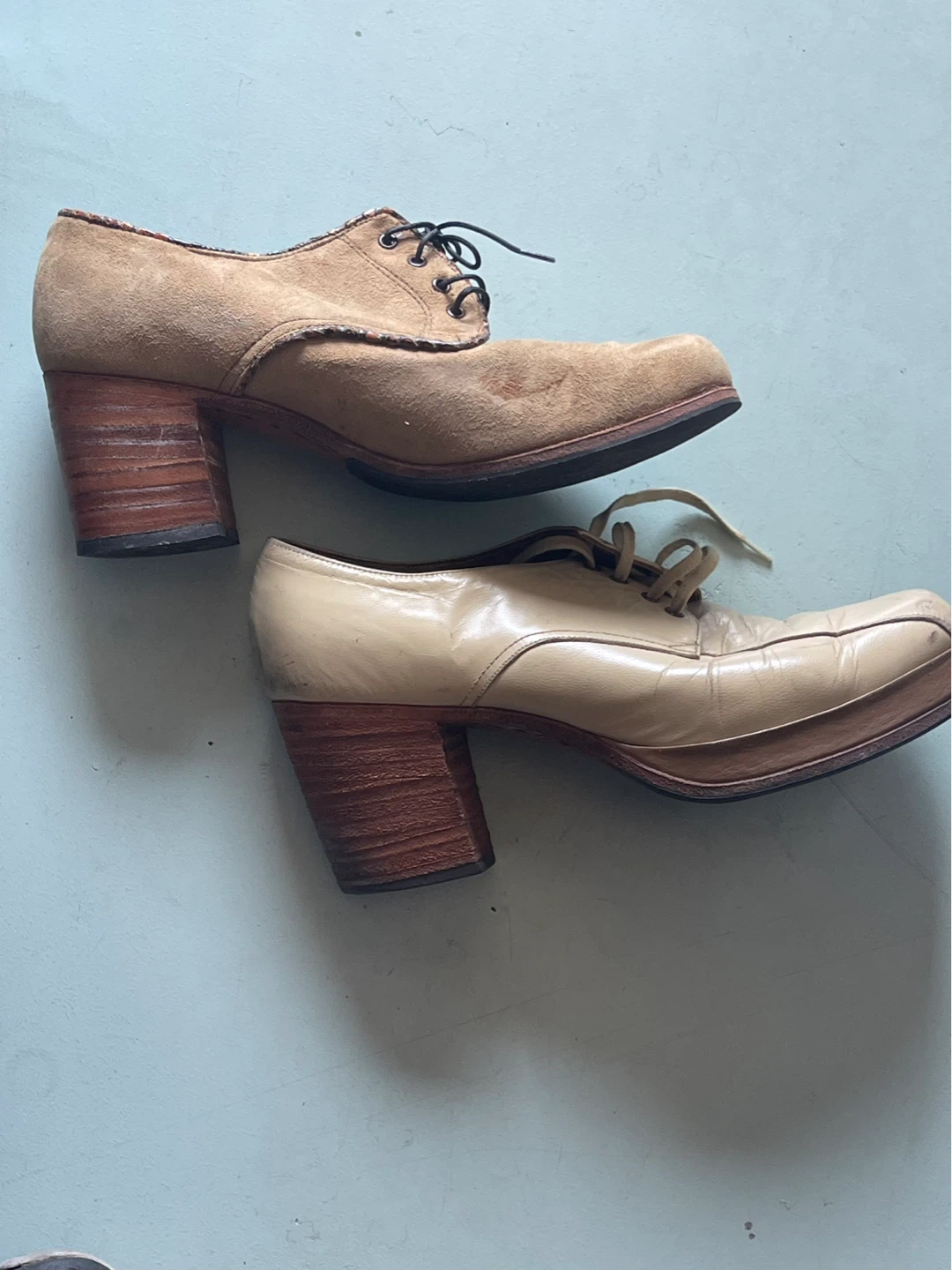 Vintage Platform Shoes Size 42