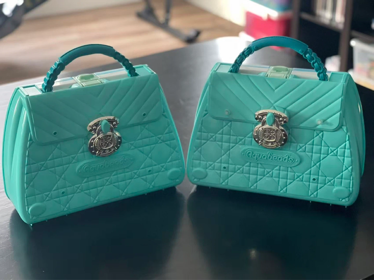 Aquabeads Teal Craft Cases with Organizer Tray