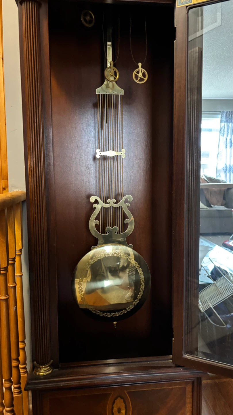 Antique solid wood grandfather clock - photo 2