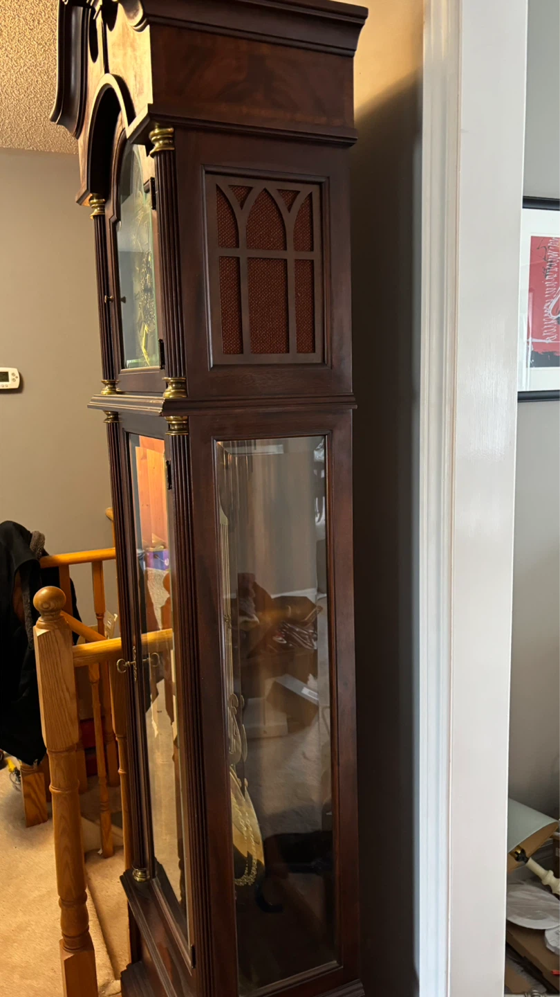 Antique solid wood grandfather clock - photo 3