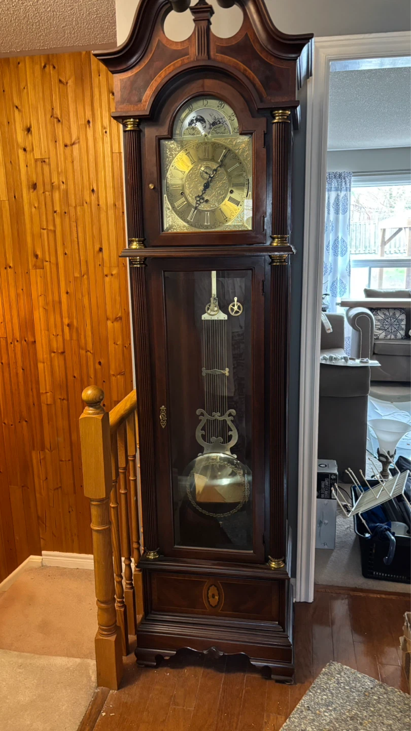 Antique solid wood grandfather clock - photo 4