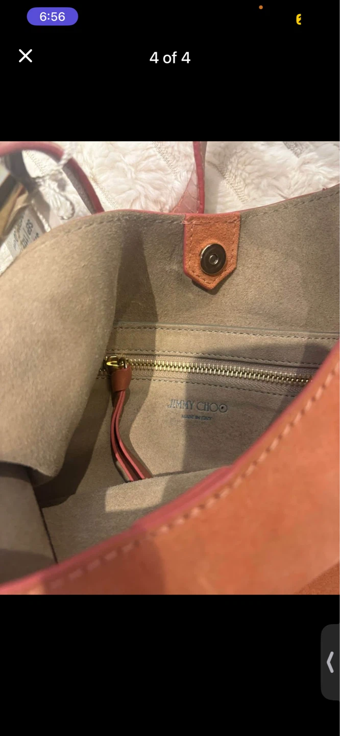 Jimmy Choo Stevie Suede Shoulder Bag Rosewood - photo 4