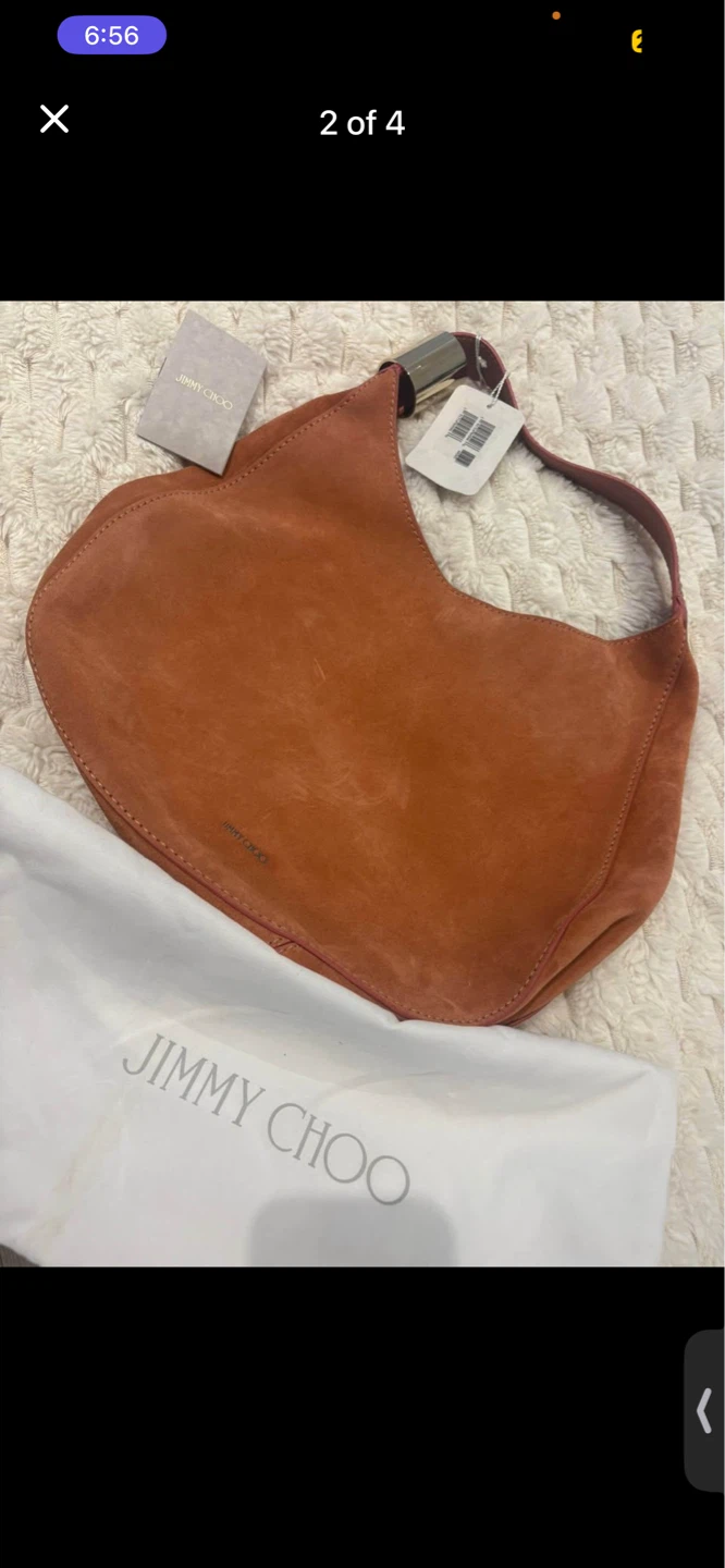 Jimmy Choo Stevie Suede Shoulder Bag Rosewood - photo 2