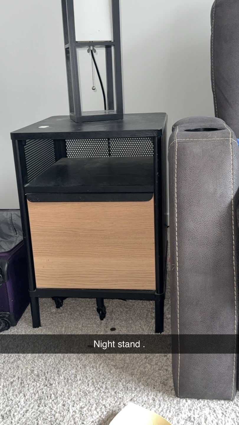 IKEA Nightstand with drawer and open shelf