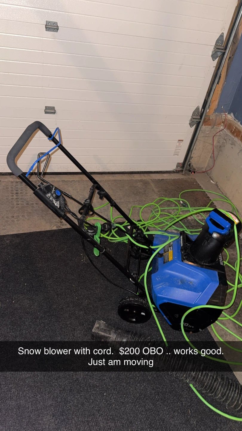 Kobalt Electric Snow Blower with Cord