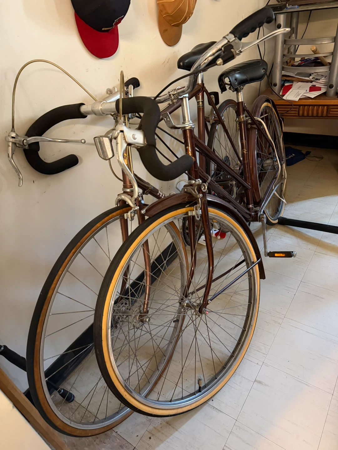 Vintage Brown Ten-Speed Bicycle