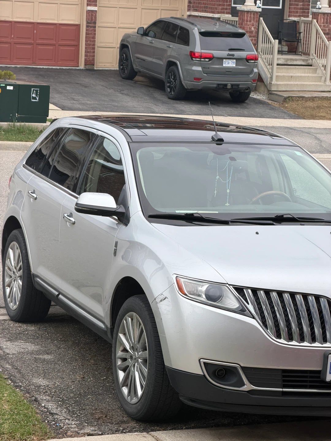 Silver Lincoln MKX SUV