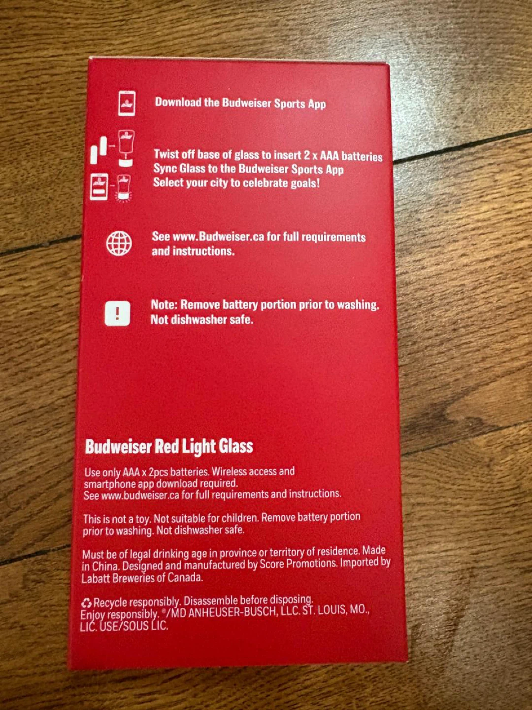 Budweiser Red Light Glass - photo 5