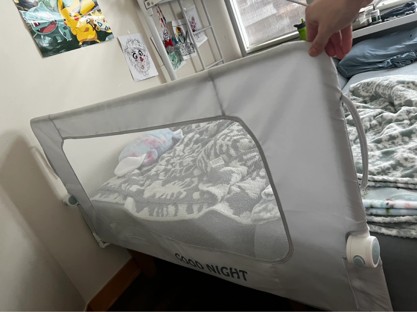 BAIIBIHEP Foldable Baby Bed Guard Rail