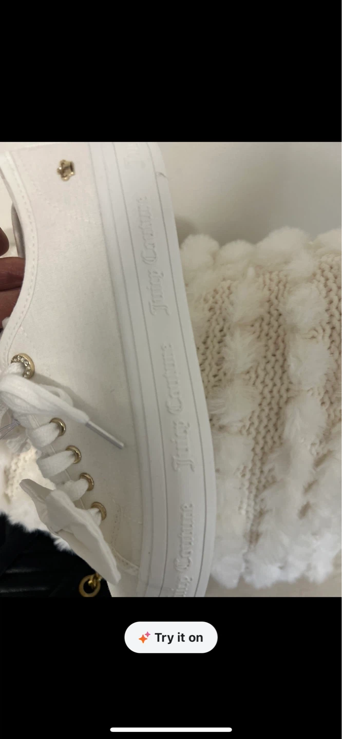 Juicy Couture White Canvas Sneakers with bow - photo 3