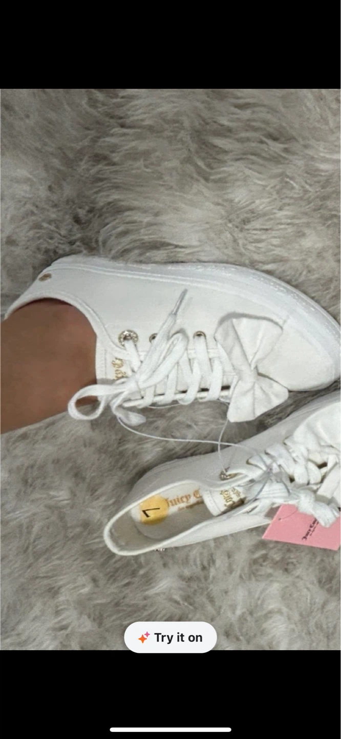 Juicy Couture White Canvas Sneakers with bow - photo 2