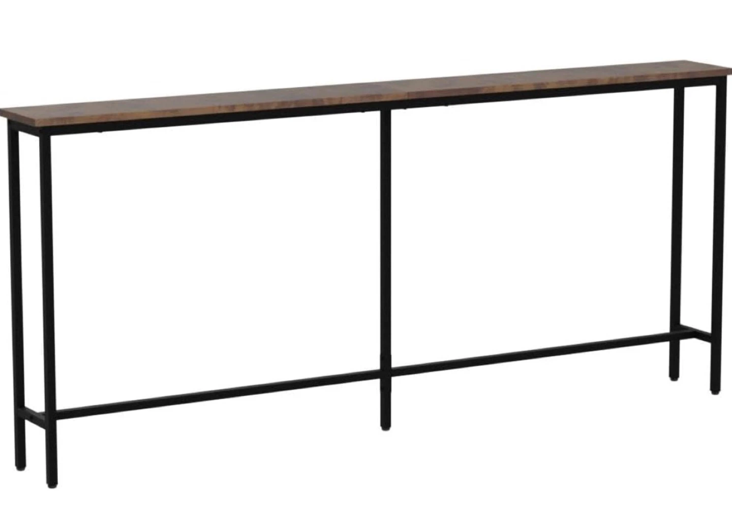 Modern Industrial Console Table – Wood Top & Metal Frame - photo 5