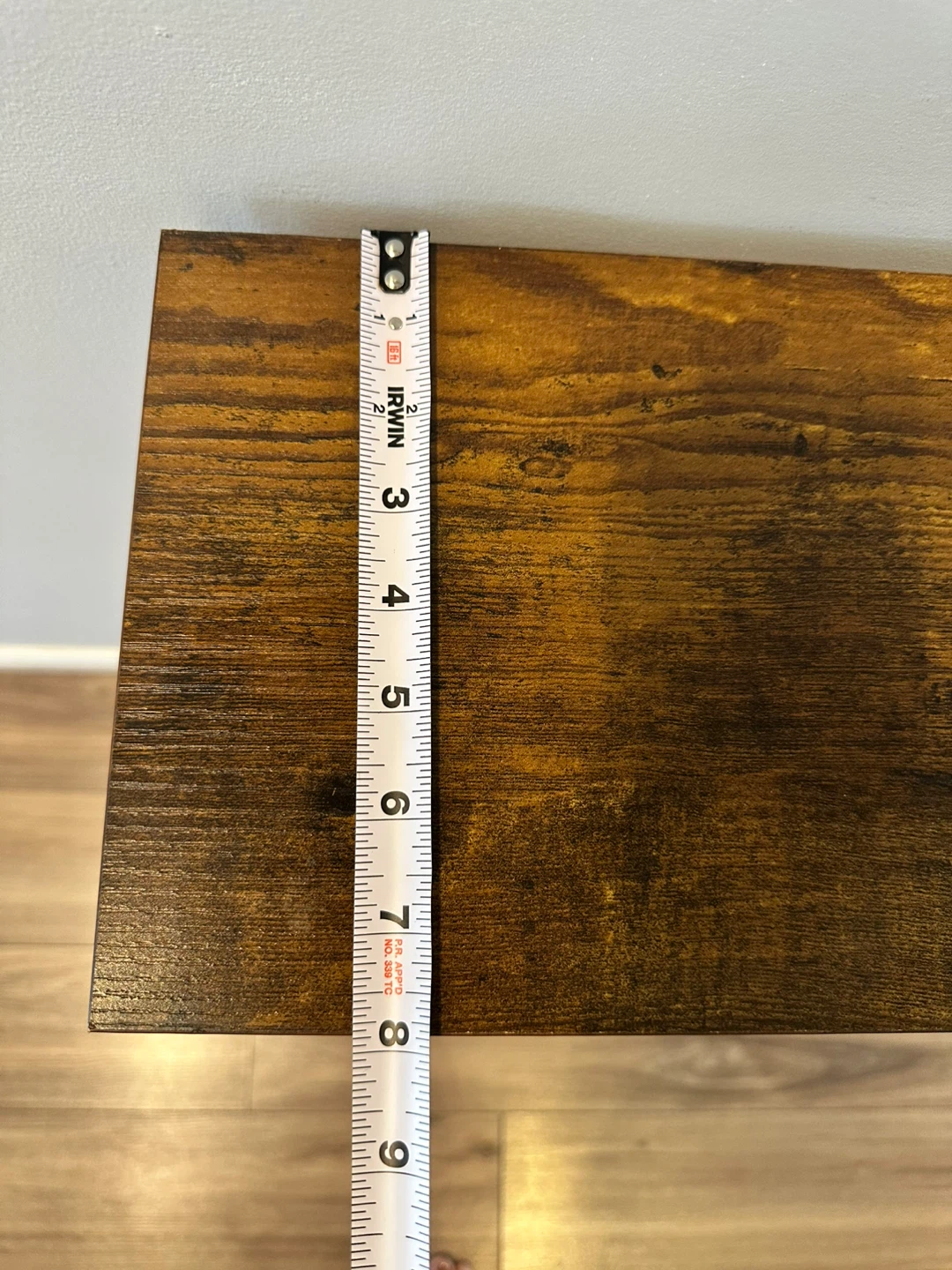 Modern Industrial Console Table – Wood Top & Metal Frame - photo 4