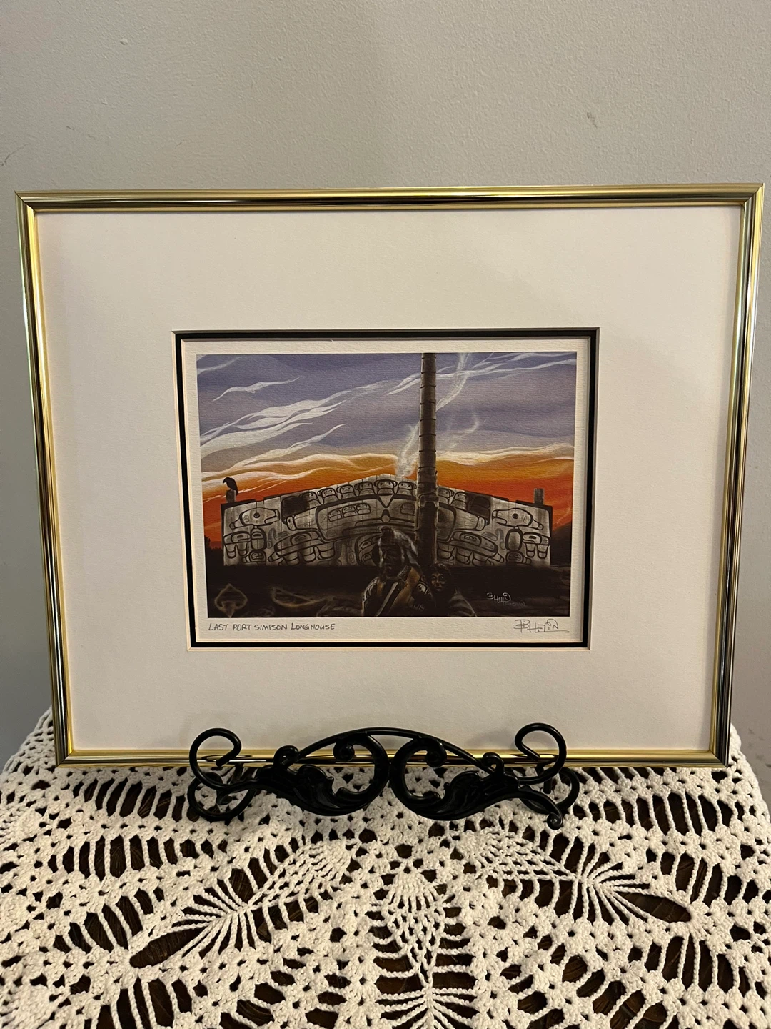 Last Port Simpson Longhouse Framed Art