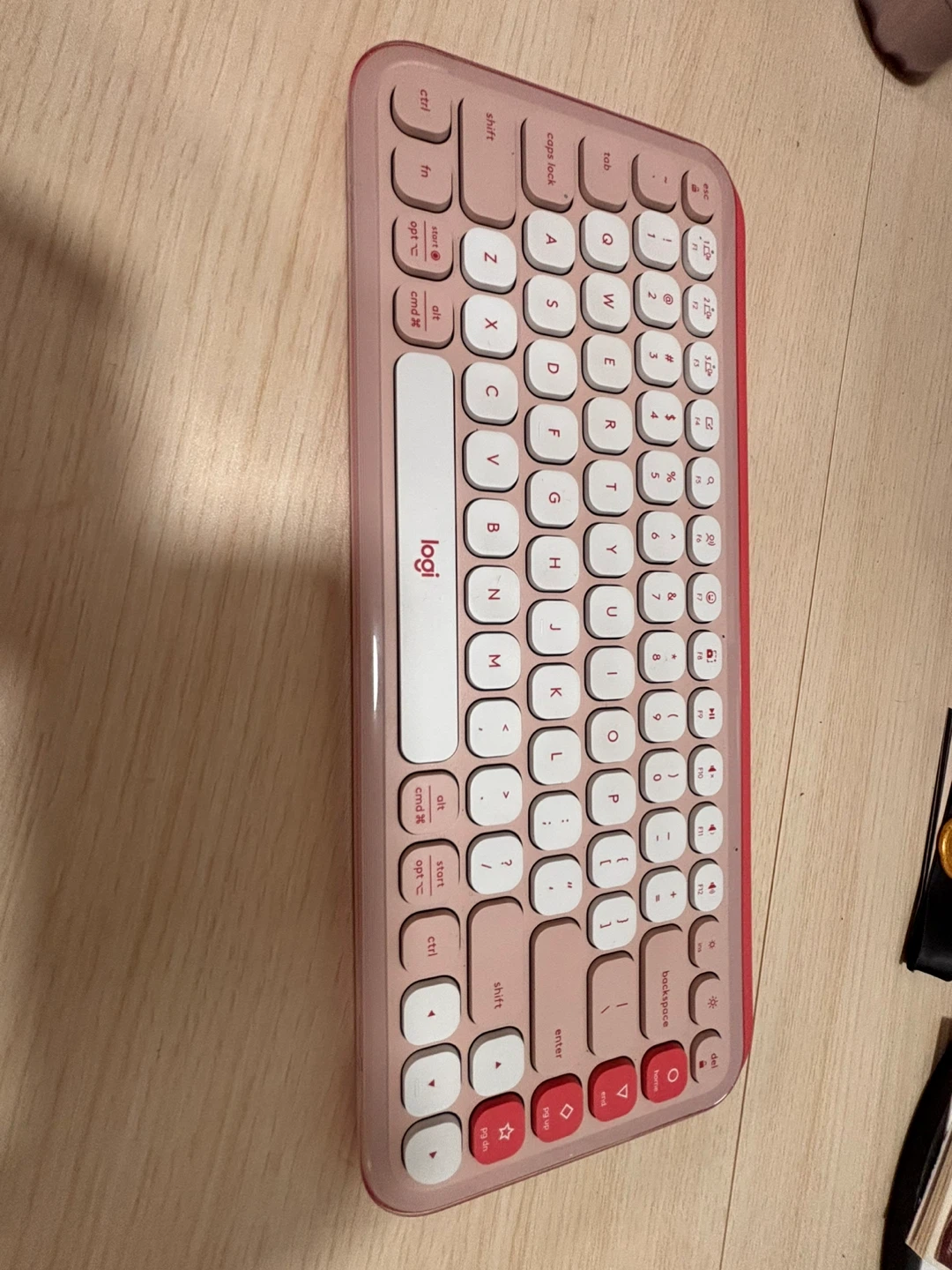 Logitech POP KEYS Wireless Bluetooth Keyboard Rose & Off-White - photo 3