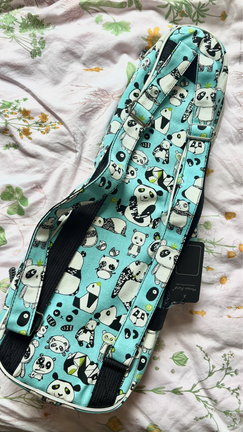 Cute 🌙 Ukulele + Brand New Panda 🐼 Case - photo 5