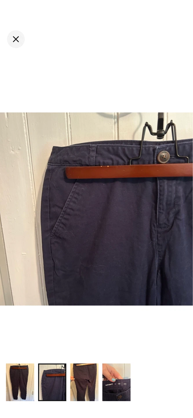 Old Navy Women's Navy Skinny Stretch Pants Size 4 - photo 2