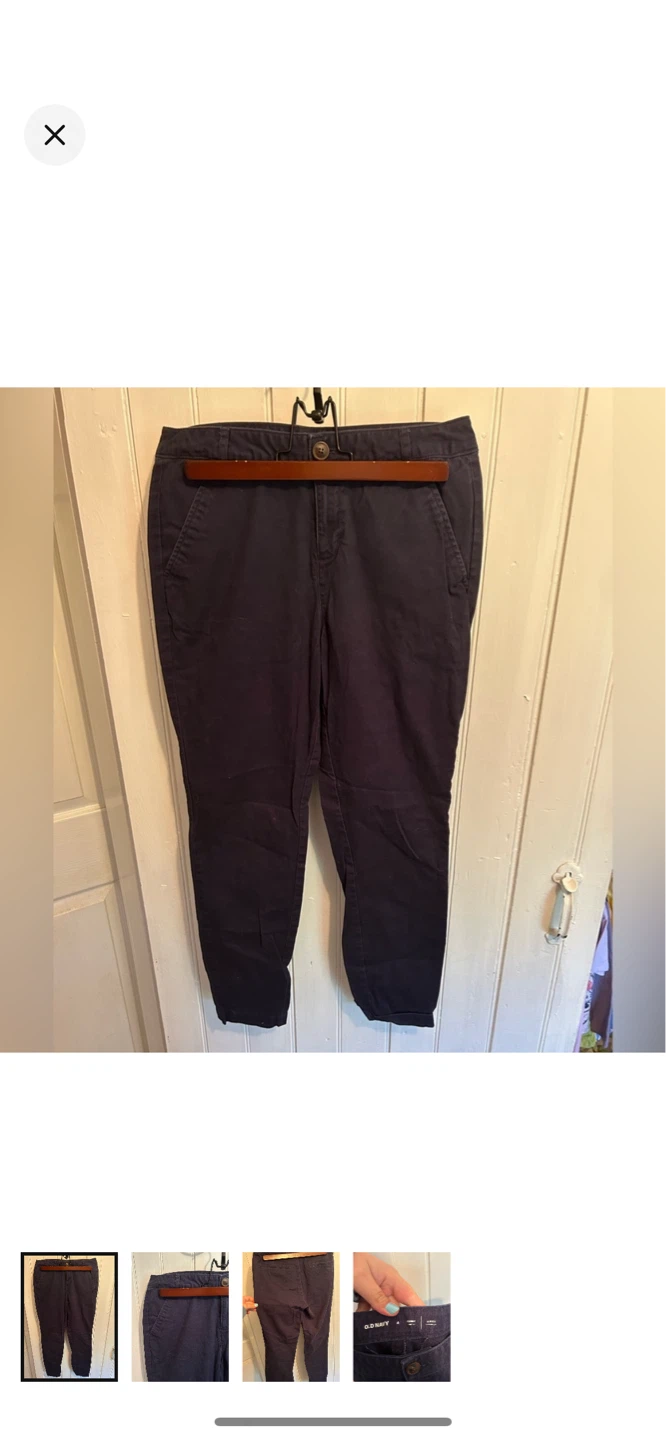 Old Navy Women's Navy Skinny Stretch Pants Size 4