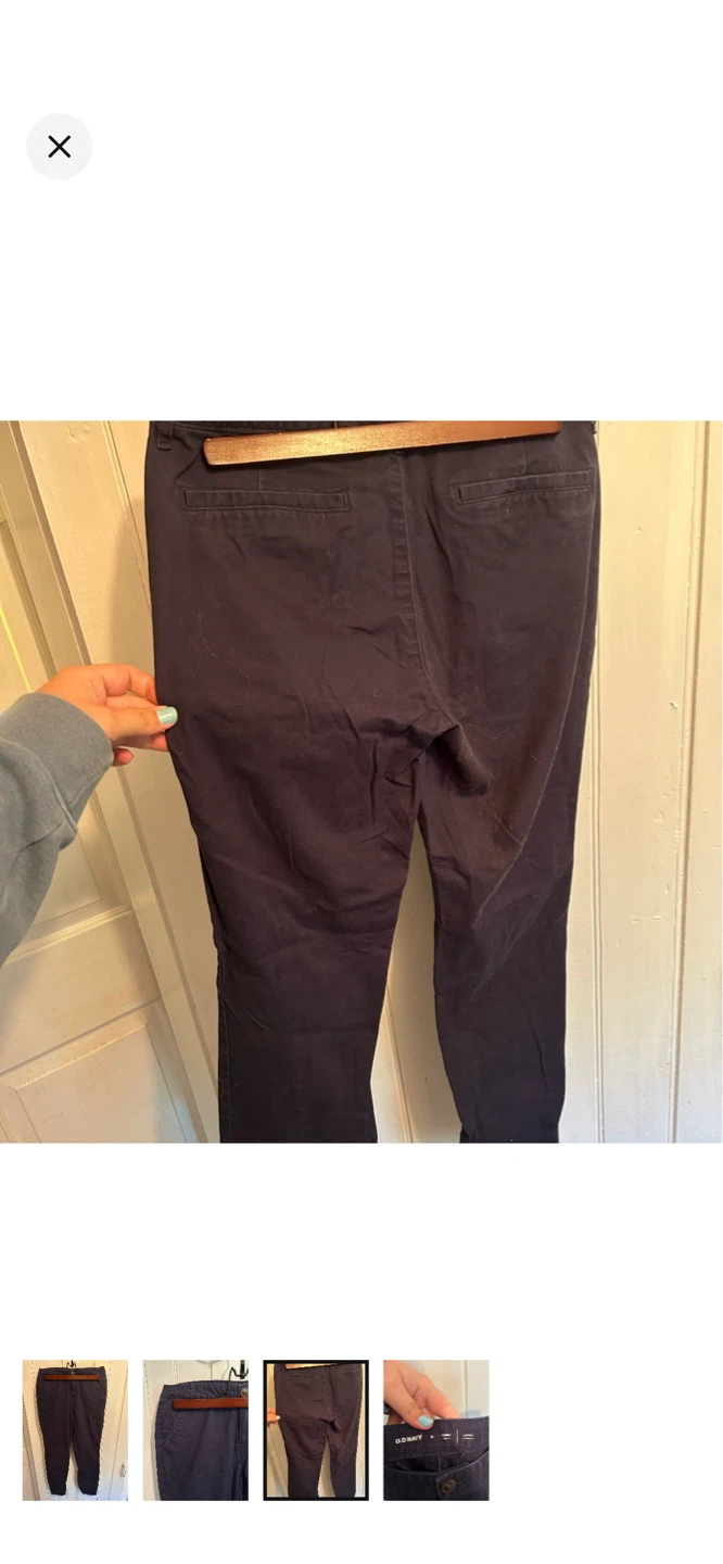 Old Navy Women's Navy Skinny Stretch Pants Size 4 - photo 3